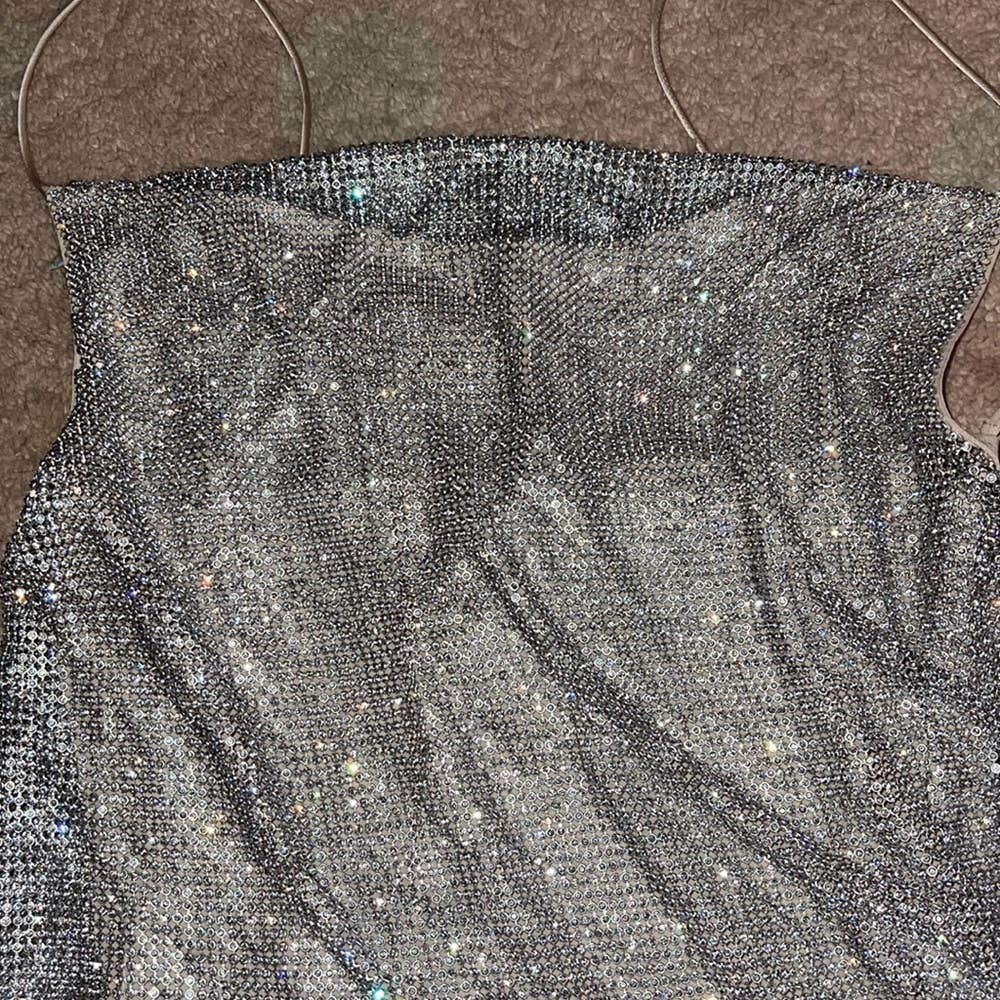 Alice and Olivia Harmony Chainmail Slip Dress - Picture 13 of 13